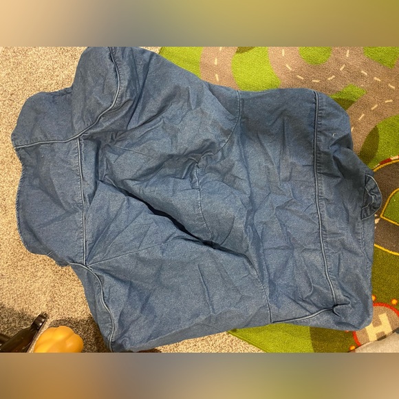 Unmonogrammed denim pottery barn anywhere chair slipcover only - Picture 2 of 2